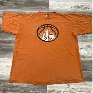 Vintage 90s Nike Team Urban Hoops Burnt Orange Mens XL Basketball T-Shirt EUC